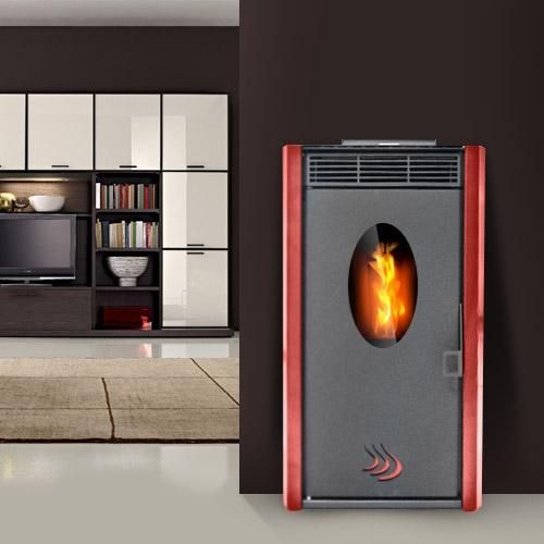 Pellet stove Belleza Puerto red 11KW Pellet stove Belleza Puerto red 11KW