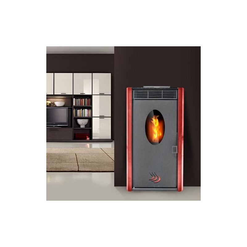 Pellet stove Belleza Puerto red 11KW