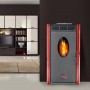 Pellet stove Belleza Puerto red 11KW